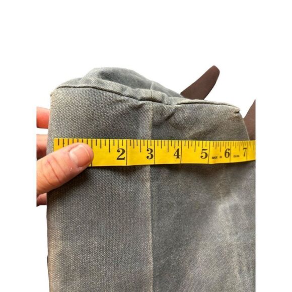 Aserro Durable Canvas & Leather Backpack With Adjustable Straps - Picture 15 of 16